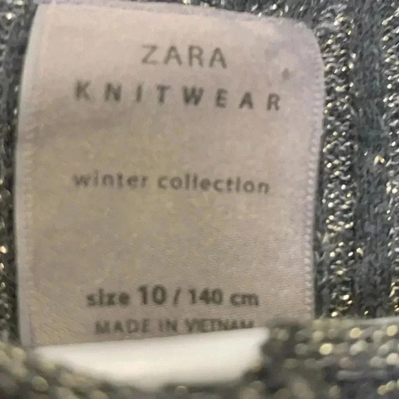 Zara  knitwear cropped sweater GUC size 10 - Picture 2 of 7